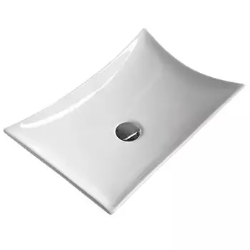 Раковина накладная Ceramalux 57х38 белый