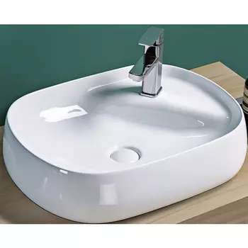 Раковина накладная Ceramalux N 59 белый (72442)