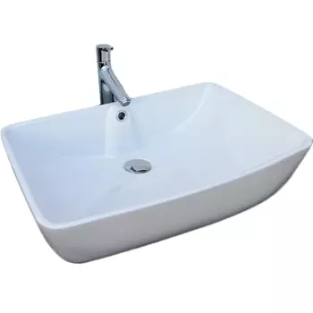 Раковина накладная Ceramalux 60х41 белый