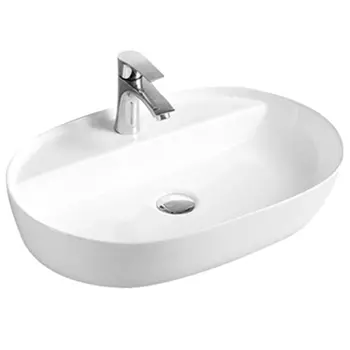 Раковина накладная Ceramalux N 61 белый (D1346)