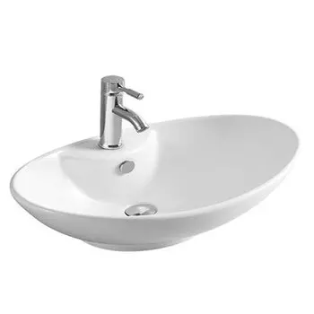 Раковина накладная CeramaLux 66.5х44 белый