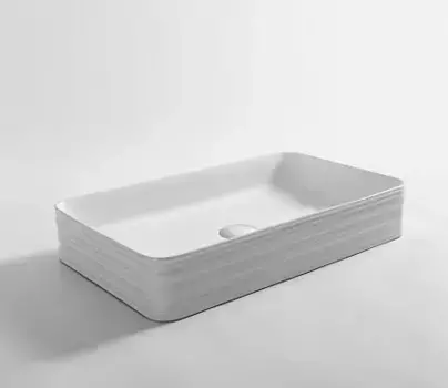 Раковина накладная CeramaLux 67х37.5 белый