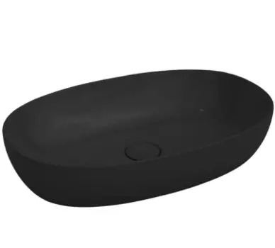 Раковина накладная Ceramalux N 81 черный (78327MB)