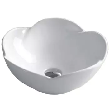 Раковина накладная Ceramalux 39х39 белый