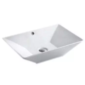 Раковина накладная Ceramalux 55х38 белый