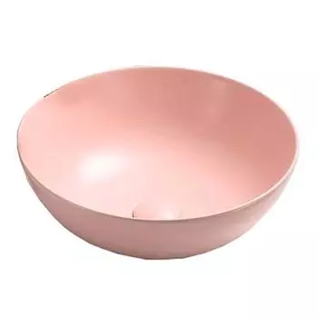 Раковина накладная CeramaLux 41.5х41.5 104MP-3 розовый матовый