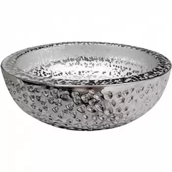 Раковина накладная CeramaLux 41х41 J2050 серебро