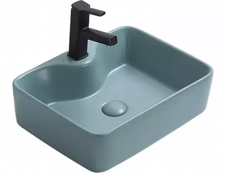 Раковина накладная CeramaLux 48.5х37.5 7291MLG-6 зеленый матовый