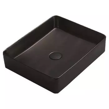 Раковина накладная CeramaLux 51х40.5 7050KMB черный матовый