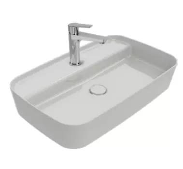 Раковина накладная ISVEA Peak 65 белый глянцевый 10PE65065SV
