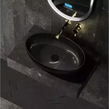 Накладная раковина Abber Karbon AK2041 черная