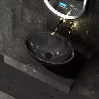 Накладная раковина Abber Karbon AK2042 черная