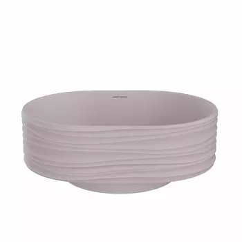Раковина накладная Kerama Marazzi Artbasin Conchiglia 50 мальва матовый (SA.wb.50\MAL)