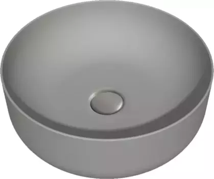 Раковина накладная Kerasan Nolita 40 серый матовый (534489)