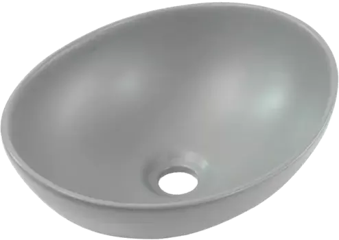 Раковина накладная Melana 41х33 серый матовый