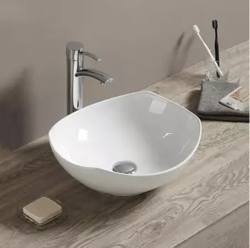 Раковина накладная Melana 41х38 белый