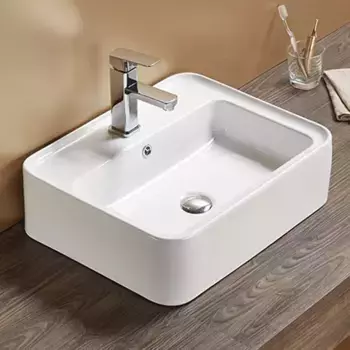 Раковина накладная Melana 52.5х42 белый