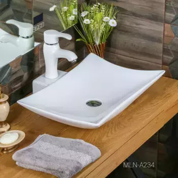 Раковина накладная Melana 57х44.5 белый