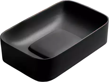 Раковина накладная WeltWasser Elbach 50.5х38 10000008701 черный матовый