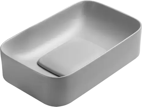 Раковина накладная WeltWasser Elbach 61х38 10000008702 серый матовый