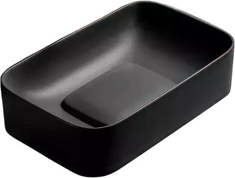 Раковина накладная WeltWasser Elbach 70.5х38 10000008705 черный матовый