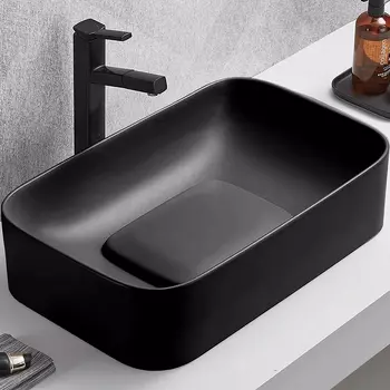 Раковина накладная WeltWasser Elbach 61х38 10000008703 черный матовый