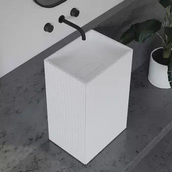 Раковина Abber Stein AS2503-H матовая белая