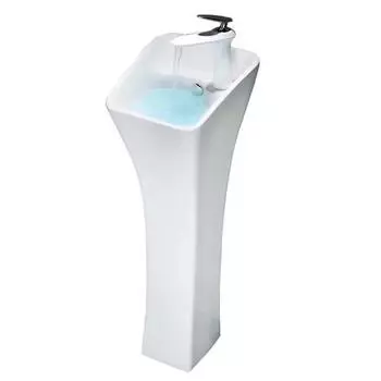 Раковина напольная CeramaLux N 27 см белый (M9012)