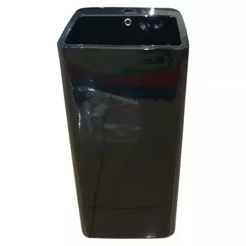 Раковина напольная CeramaLux 40х40 P7004LВ черный глянец