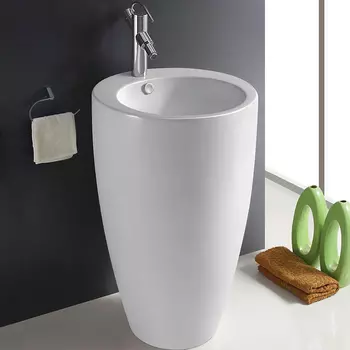 Раковина напольная WeltWasser Leerbach 49х49 10000008706 белый