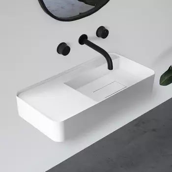 Раковина подвесная Abber Stein 120х40 AS2627-1.2 белый матовый