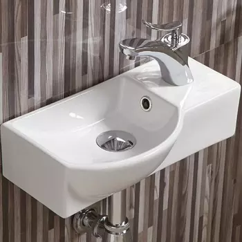 Раковина подвесная WeltWasser Aisbach 40х22 R 10000008687 белый