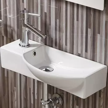 Раковина подвесная WeltWasser Aisbach 45х24 L 10000008690 белый