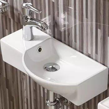 Раковина подвесная WeltWasser Aisbach 50.5х23.5 L 10000008692 белый