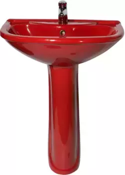 Раковина с пьедесталом Оскольская керамика Престиж красная