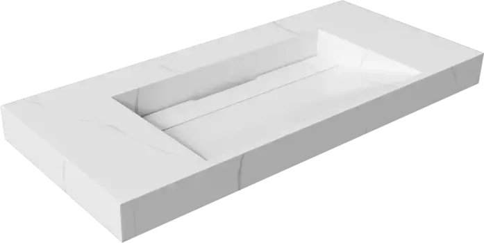 Раковина - столешница Art Flat 100 белый