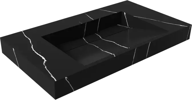 Раковина Armadi Art Flat Nero Marquina 80