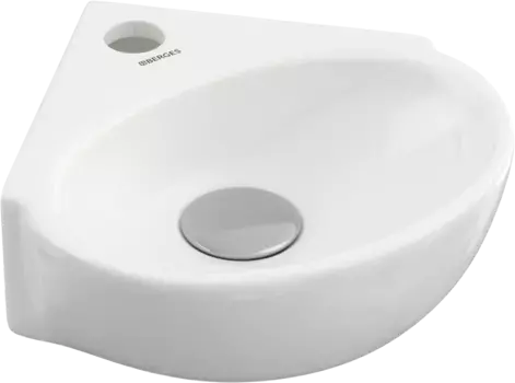 Раковина угловая подвесная Berges Small 30х32 белый глянцевый