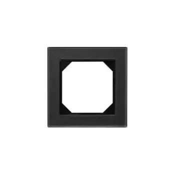 Рамка 1-постовая Liregus Epsilon стекло чёрное 28-236