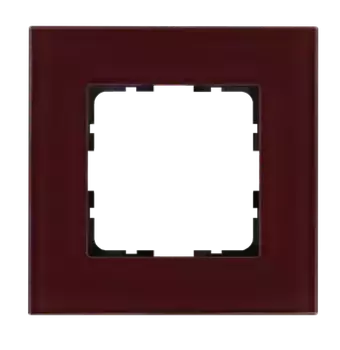 Рамка 1-постовая стекло цвет Гранатовый Jasmart G1001GH