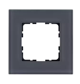 Рамка 1-постовая, стекло Маренго Jasmart G-Glass G1001GC