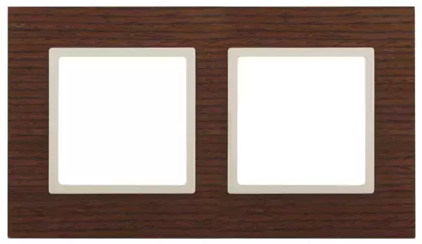 Рамка 2-постовая ЭРА Elegance 14-5302-09 Б0034574