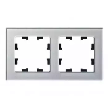 Рамка 2-постовая Schneider Electric AtlasDesign Nature алюминий ATN320302