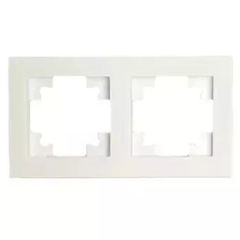 Рамка 2-постовая Stekker Катрин белый матовый GFR00-7002-01M 49595