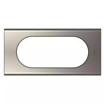 Рамка 4/5-модульная Legrand Celiane никель велюр 069115