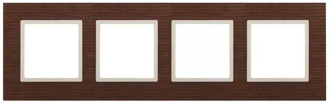 Рамка 4-постовая ЭРА Elegance 14-5304-09 Б0034586