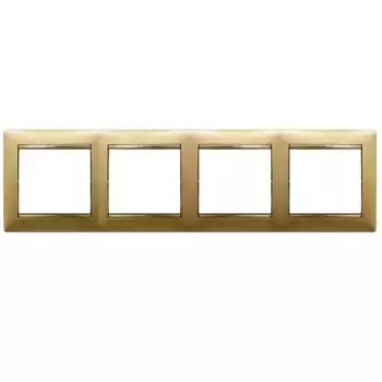 Рамка 4-постовая Legrand Valena матовое золото 770304