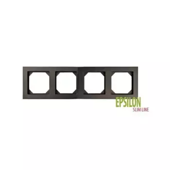 Рамка 4-постовая Liregus Epsilon антрацит 28-1204