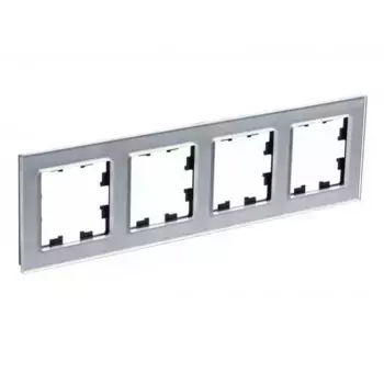 Рамка 4-постовая Schneider Electric AtlasDesign Nature алюминий ATN320304