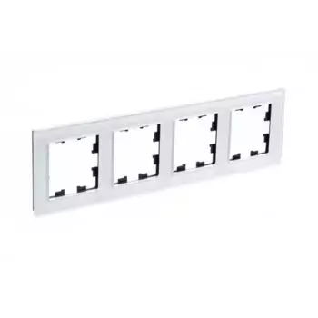Рамка 4-постовая Schneider Electric AtlasDesign Nature белая ATN320104